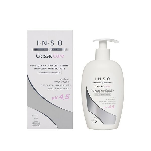 Гель для интимной гигиены на молочной кислоте INSO Classic Care 250 мл