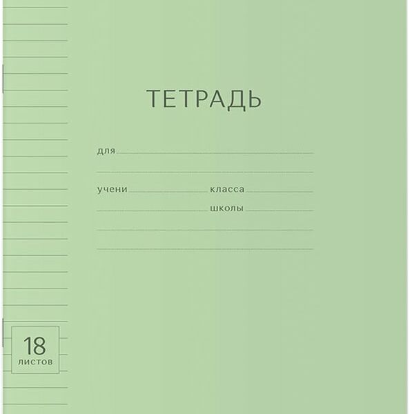 Набор тетрадей ErichKrause Классика Visio зеленая линейка 18л 10шт