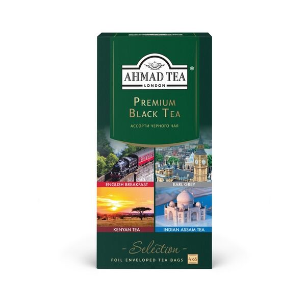 Чай черный Ahmad Tea Premium Black Tea ассорти, 24 пакетика