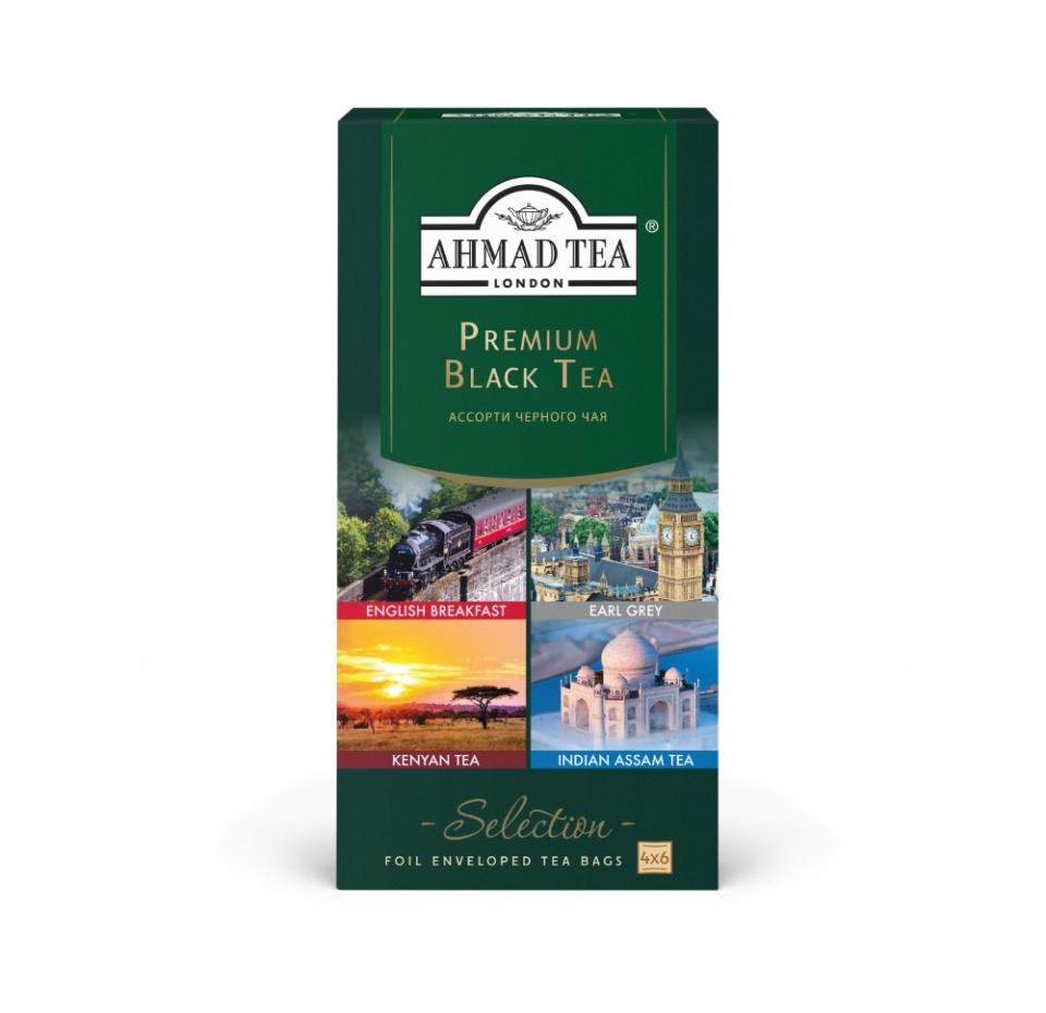

Чай черный Ahmad Tea Premium Black Tea ассорти, 24 пакетика