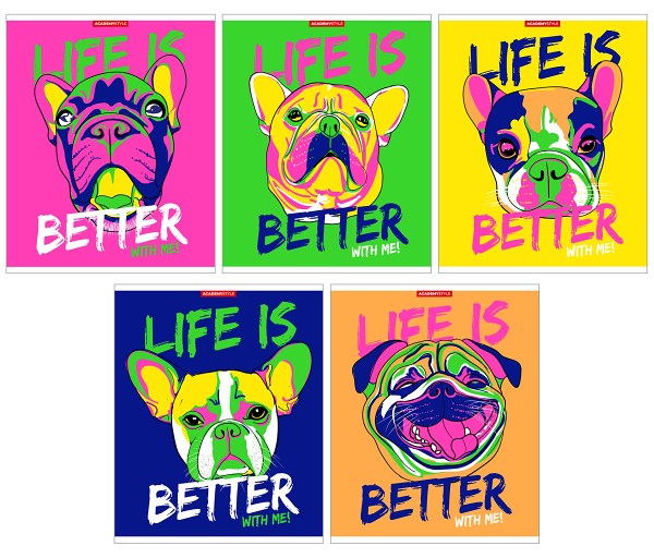 Тетрадь Academy Style в клетку А5, 48 л в ассортименте 1шт