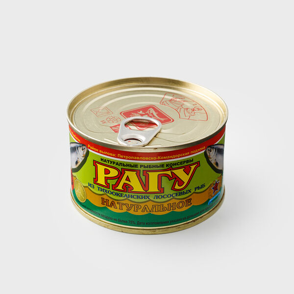 Рагу УКР из тихоокеанских лососёвых рыб натуральное 227 г