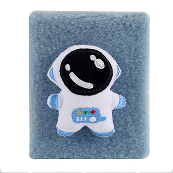 

Блокнот плюшевый iLikeGift Astronaut серый 80 листов