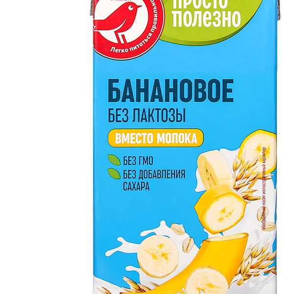 Напиток растительный Ашан Красная птица овсяно-банановый