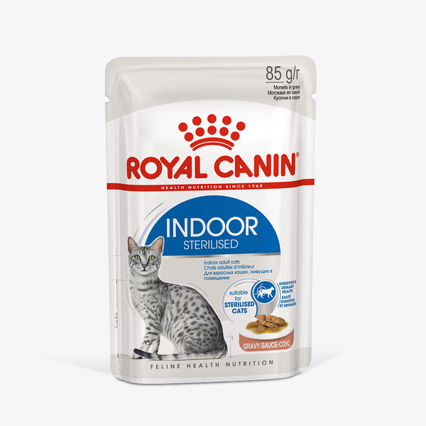 Влажный корм для кошек Royal Canin Indoor Sterilised пауч в соусе, 85 г