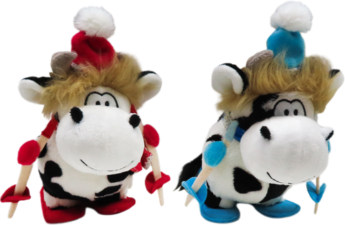 

Мягкая игрушка BIGGA Бычок 15см, на лыжах в ассортименте