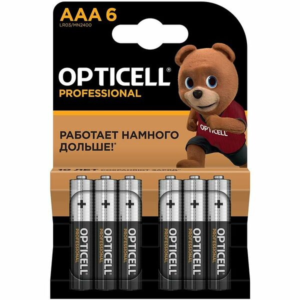 Батарейка Opticell Professional LR03/MN2400 (6 шт.)