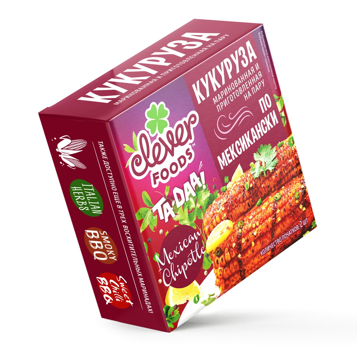 

Кукуруза Clever Foods Mexican Chipotle маринованная стерилизованная 450 г