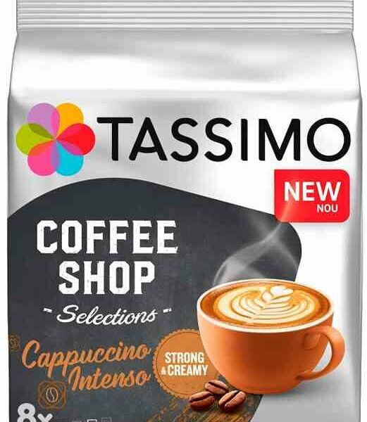 Кофейный напиток в капсулах Tassimo Coffee Shop Selections Cappuccino Intenso, 8 капсул