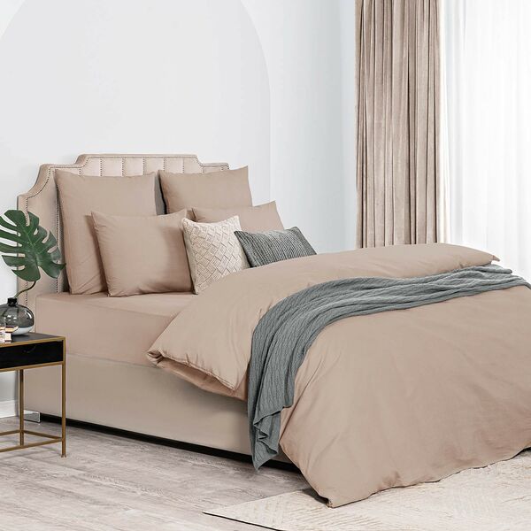 Пододеяльник Dome Лорено, 1.5-сп, 145х205 см, сатин, светло-коричневый