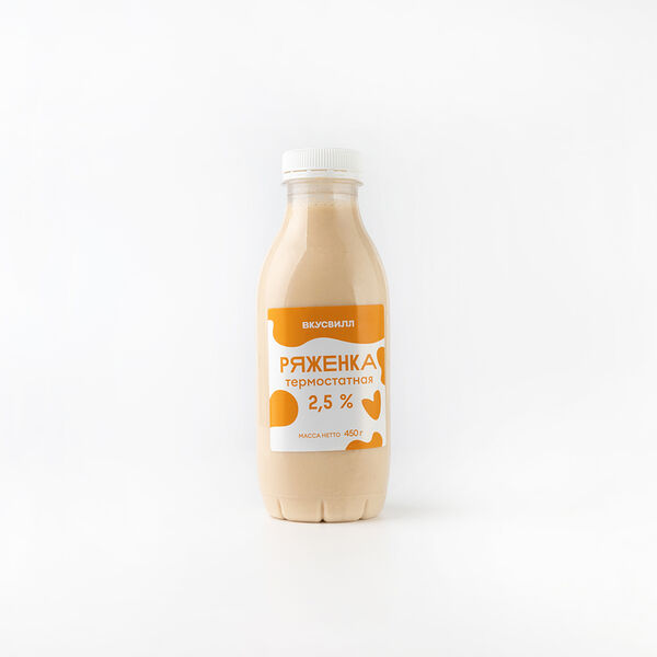 Ряженка Вкусвилл 2.5% 450 г