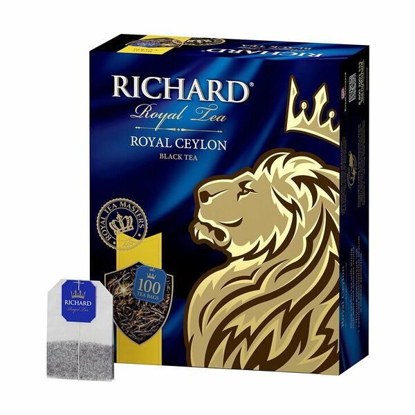 Чай черный Richard Royal Ceylon 100 пакетиков, 200г