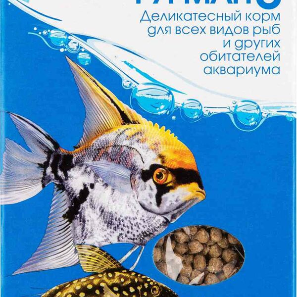 Корм для всех видов рыб и других обитателей аквариума Зоомир Гурман-3 деликатесный 30 г