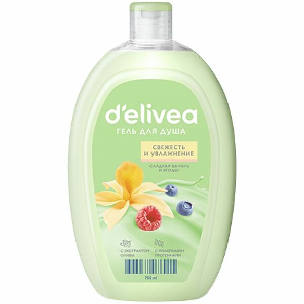 Гель Delivea Свежесть и Увлажнение для душа, 750 мл