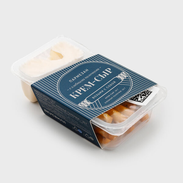 Крем-сыр Пармезан с хлебными палочками, 50 г