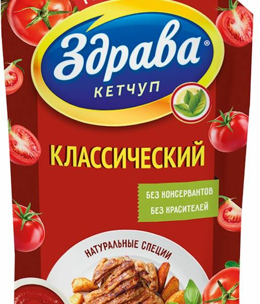 Кетчуп Здрава Классический 350г