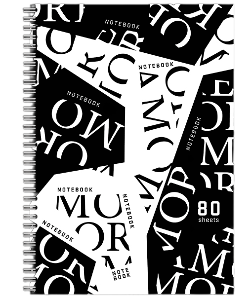 Тетрадь общая ПЗБМ Буквы А4 клетка,80л,1шт в ассортименте