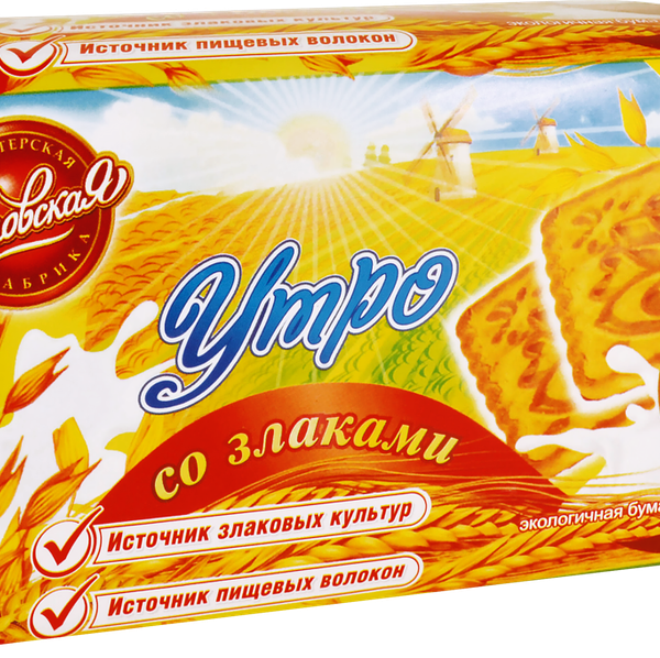 Печенье Сормово Утро со злаками, 200 г