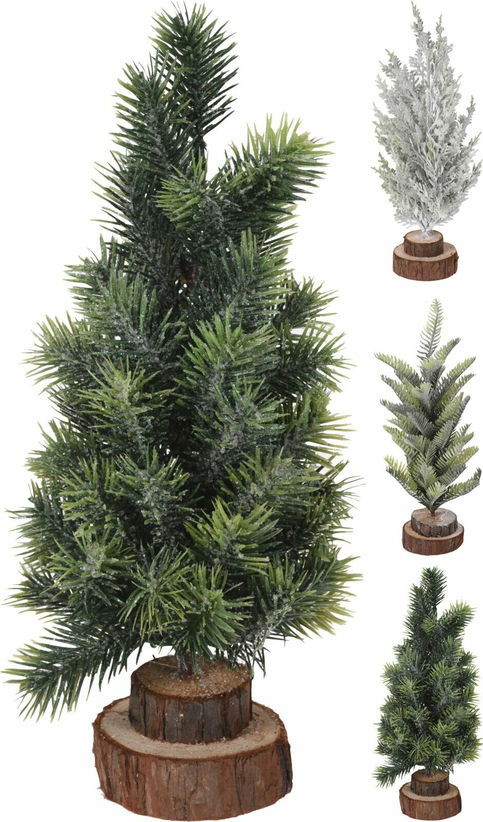 

Ель искусственная новогодняя на пеньке 30 см 1 шт. цвет в ассортименте