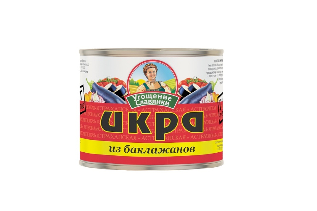 

Икра баклажанная Угощение Славянки из обжаренных баклажанов 545 г