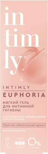 

Мягкий гель для интимной гигиены Intimly Euphoria персик и ваниль 220 мл