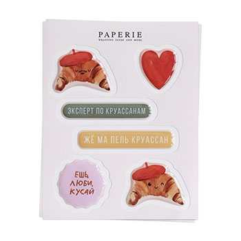

Стикерпак Paperie Месье круассан