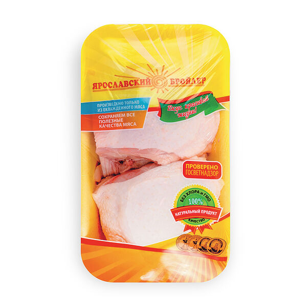 Бедро цыпленка-бройлера охлажденное Ярославский бройлер подложка, вес