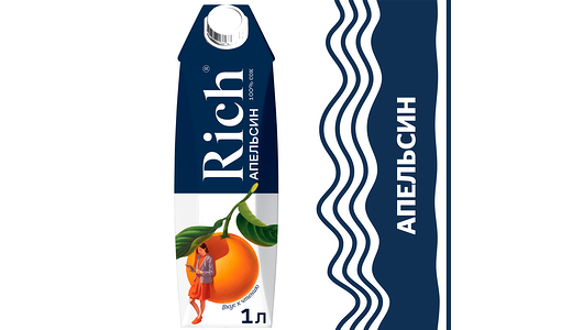 Сок Rich Апельсиновый 1 л