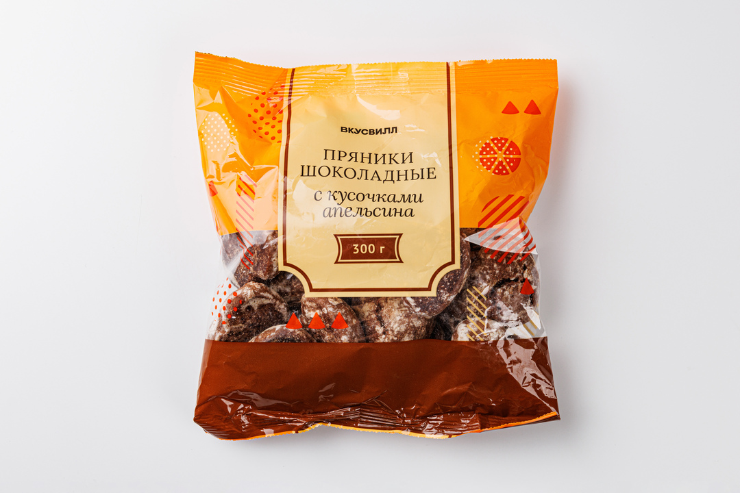 

Пряники "Шоколадные" с кусочками апельсина