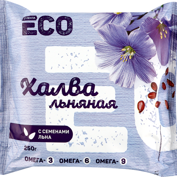 Халва льняная ЛЕНТА ECO с семенами льна, 250 г