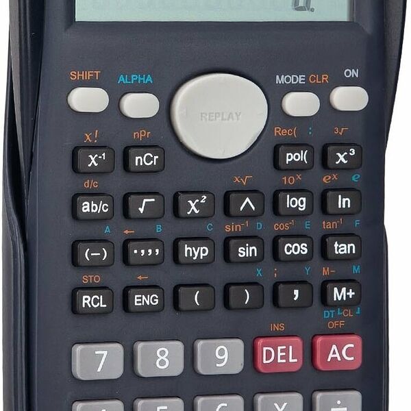 Калькулятор научный Deli ED82MS темно-синий 10+2-разр. 240 функций