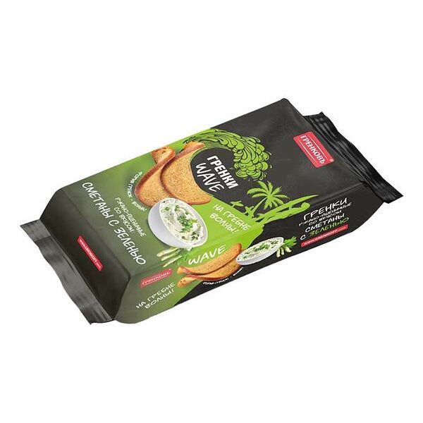 Гренки Гренковъ Wave сметана-зелень