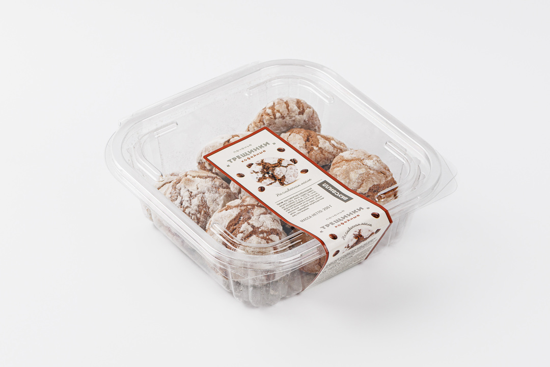 

Печенье Вкусвилл Кофейные трещинки 200 г