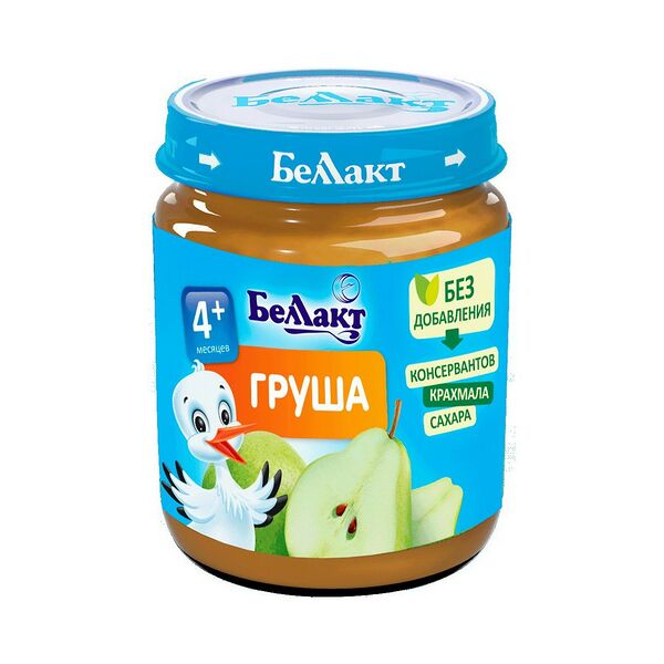 Пюре фруктовое Беллакт из груши б/сах 100г ДП