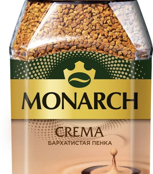 Кофе Monarch Crema натуральный растворимый сублимированный, 95г