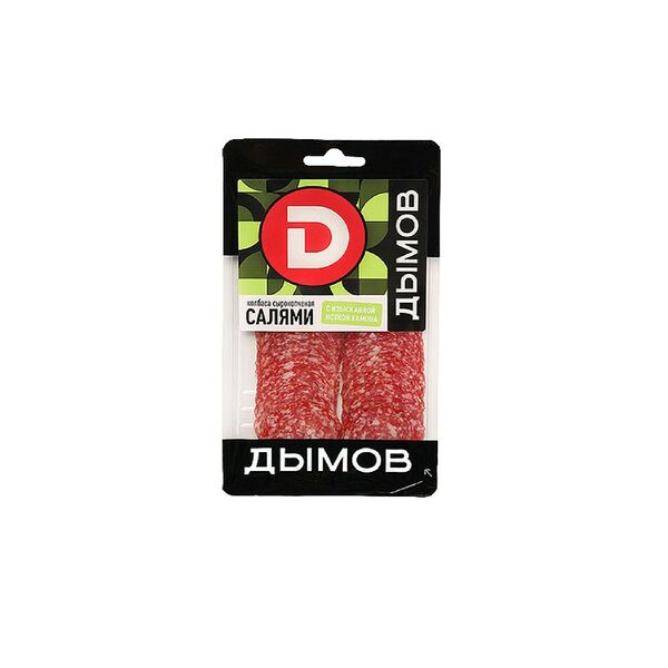 Колбаса полусух Салями Дымов с изыск ноткой хамона изд колб с/к прод мясн нарезка МГС ДЫМОВСКОЕ КП 90г