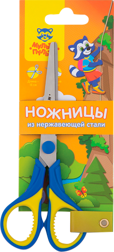 Ножницы детские МУЛЬТИ-ПУЛЬТИ Приключения Енота 15см, в ассортименте Арт. MS 19421