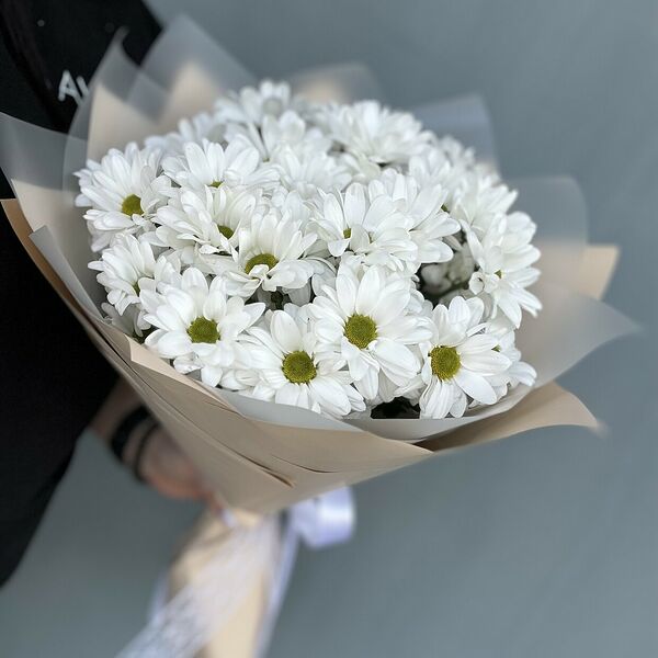 «Крем-Брюле» Букет из Хризантем