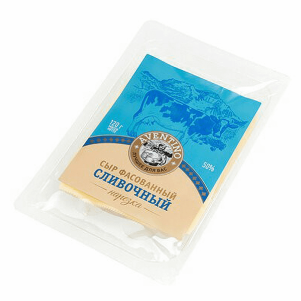Сыр полутвердый Aventino Сливочный нарезка 150г