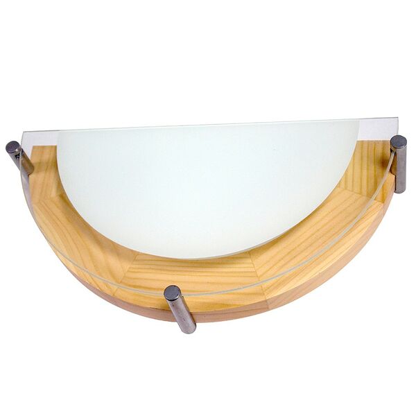 Светильник настенный полукруглый Элетех Полесье, 30 см, Е27, 40 Вт, сосна