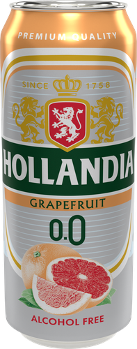 

Пивной напиток Hollandia Грейпфрут светлый фильтрованный пастеризованный 0.45 л