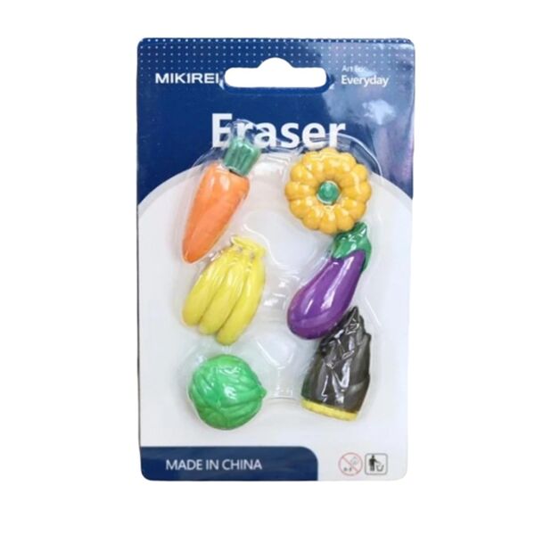 Ластики iLikeGift Vegetables, carrot, Россия