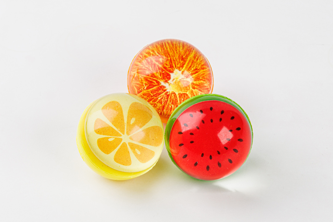 

Мячики-попрыгунчики Вкусвилл "Фрукты", 3 шт, в ассортименте