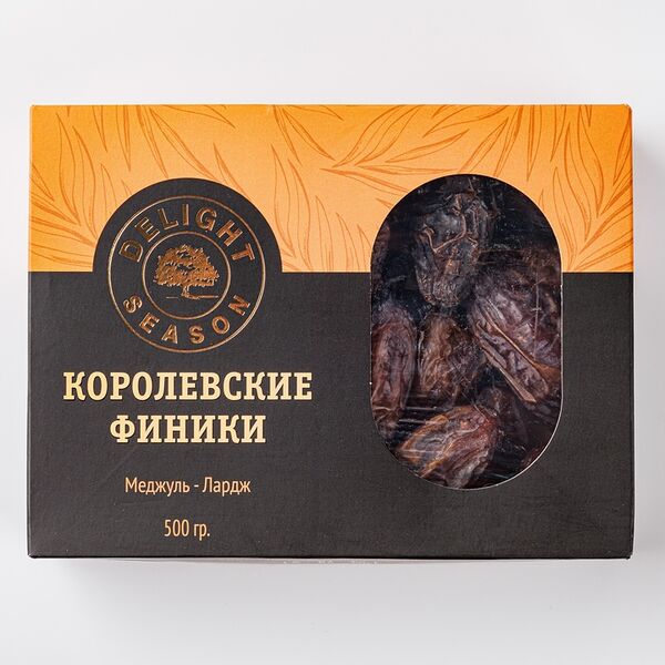 Финики Delight Season Королевские Меджуль сушеные с косточкой, 500 г