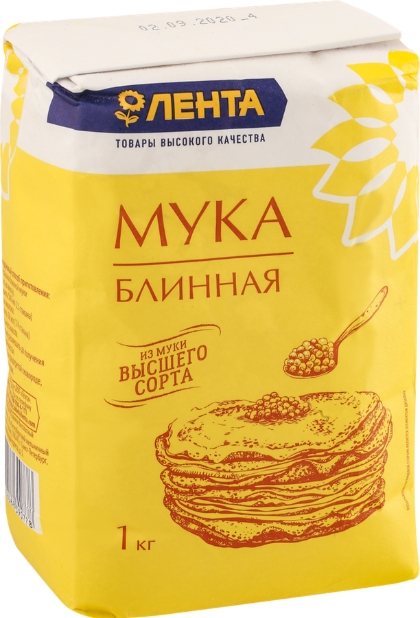 

Мука блинная Лента высший сорт, 1 кг