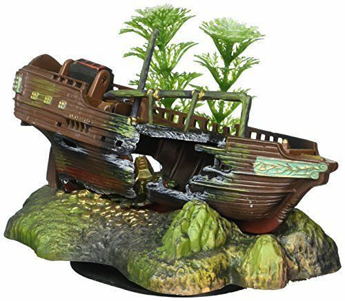 Распылитель для аквариума ПеннПлакс корабль с сокровищами декоративный движущийся