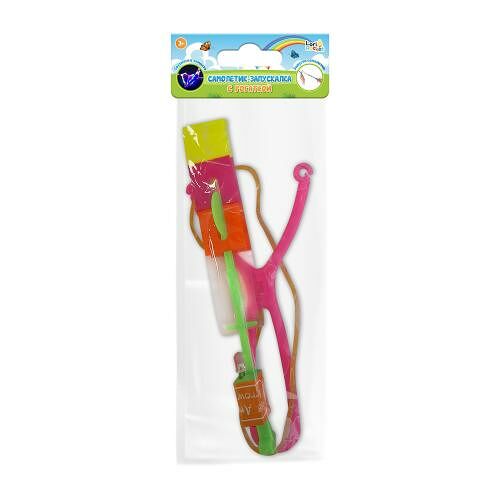 Игрушка Lori Rocket самолетик запускалка с рогаткой, в ассортименте