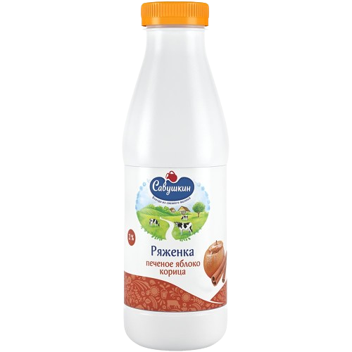 Ряженка 2,0% наполн печеное яблоко-корица 420г пэт Савушкин продукт