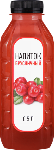 Напиток Брусничный негазированный, 0.5 л
