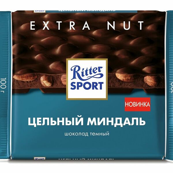 Шоколад тёмный Ritter Sport Цельный миндаль